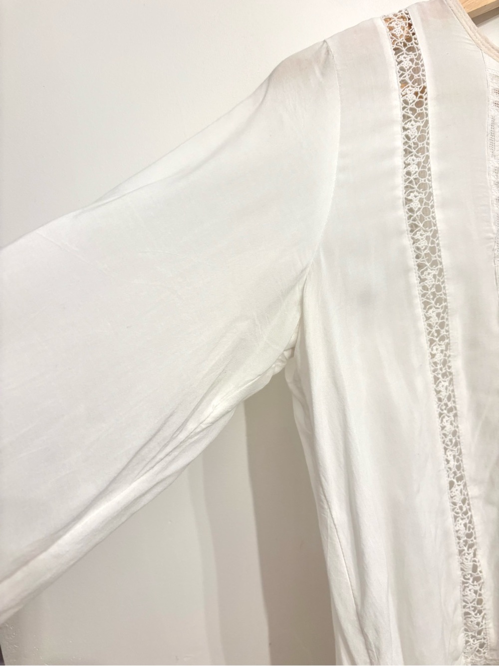 Wilfred Entendre Blouse | Rare Lace Detail French Girl Boho Top, Size S/M - Picture 3 of 10
